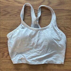 Women's White Sports Bra